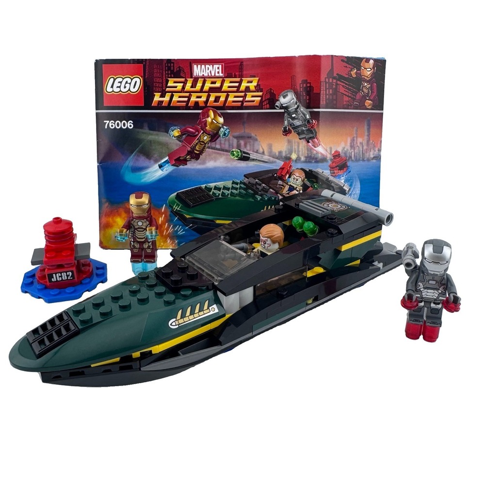 LEGO 76006 Marvel Super Heroes Iron Man Extremis Seaport Battle Complete Set